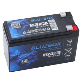 BLUEBOX Akumulator Żelowy VRLA AGM 12V9Ah Do Auta Na Akumulator LEAN CARS