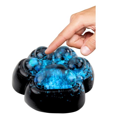 Gniotek Kocia Łapka Antystresowa Sensoryczna Squishy Czarna Niebieski Brokat LEAN TOYS Gniotek Kocia Łapka Antystresowa Sensoryczna Squishy Czarna Niebieski Brokat LEAN TOYS