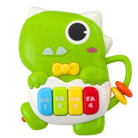 Mini Pianinko Dla Malucha Dinozaur Zielony Światła Dźwięki Mini Pianinko Dla Malucha Dinozaur Zielony Światła Dźwięki
