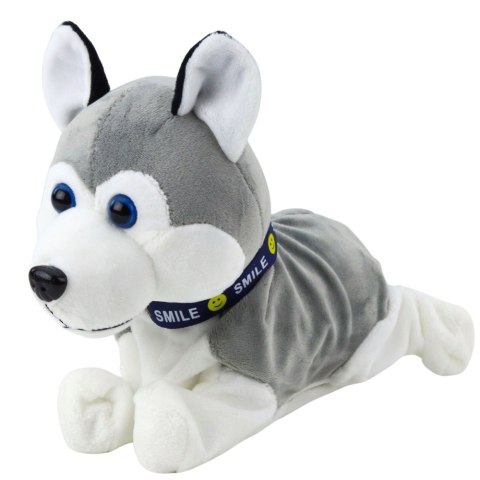 Pies Pluszowy Na Baterie Interaktywny Husky Porusza Się Wydaje Dźwięki Pies Pluszowy Na Baterie Interaktywny Husky Porusza Się Wydaje Dźwięki