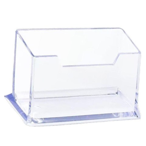 Pojemnik Na Wizytówki Przeźroczysty Transapentny Plastikowy 11cm Pojemnik Na Wizytówki Przeźroczysty Transapentny Plastikowy 11cm