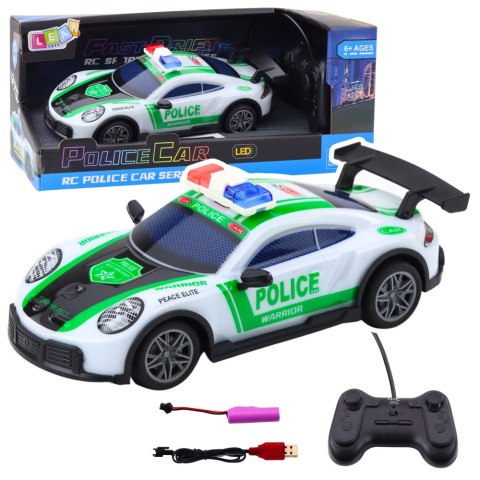 Samochód Policyjny Sportowy Zdalnie Sterowany RC Drift Światła LED 1:22 Samochód Policyjny Sportowy Zdalnie Sterowany RC Drift Światła LED 1:22