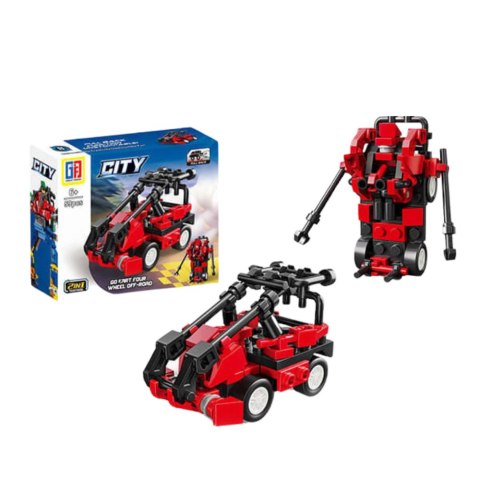 Klocki Konstrukcyjne 2w1 Pojazd Robot Mini Zestaw 42-65 el. Mix Klocki Konstrukcyjne 2w1 Pojazd Robot Mini Zestaw 42-65 el. Mix