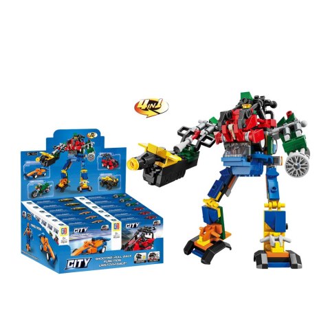 Klocki Konstrukcyjne 2w1 Pojazd Robot Mini Zestaw 42-65 el. Mix Klocki Konstrukcyjne 2w1 Pojazd Robot Mini Zestaw 42-65 el. Mix