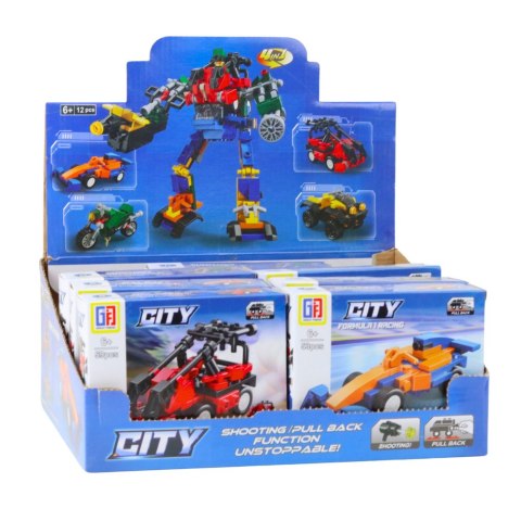 Klocki Konstrukcyjne 2w1 Pojazd Robot Mini Zestaw 42-65 el. Mix Klocki Konstrukcyjne 2w1 Pojazd Robot Mini Zestaw 42-65 el. Mix