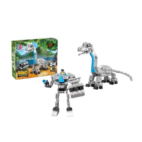 Klocki Konstrukcyjne Dinozaur Robot 2w1 50-70 el. Mix Klocki Konstrukcyjne Dinozaur Robot 2w1 50-70 el. Mix