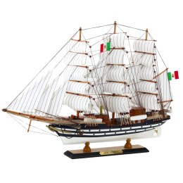 Model Kolekcjonerski Dekoracyjny Statek Żaglowiec Amerigo Vespucci 64x46cm