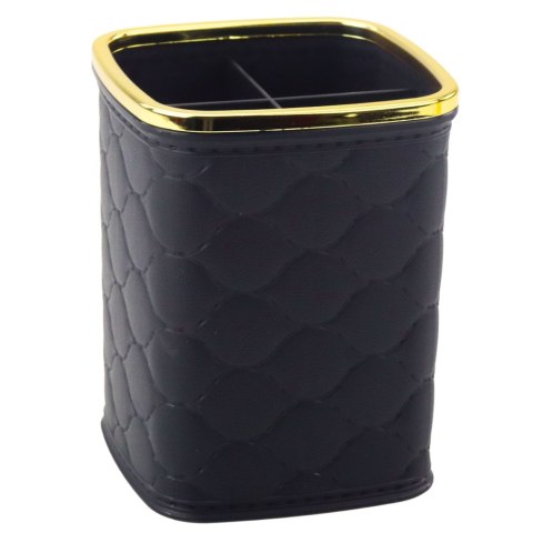 Organizer Pojemnik Na Pędzle Cztery Przegrody Czarny 12 x 9,5cm Organizer Pojemnik Na Pędzle Cztery Przegrody Czarny 12 x 9,5cm