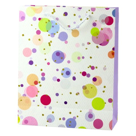 Torba Prezentowa Kropki Akwarelowe Pastelowe 32 × 26 × 10 cm Torba Prezentowa Kropki Akwarelowe Pastelowe 32 × 26 × 10 cm