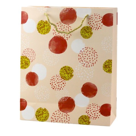 Torba Prezentowa Wzór Złote Kropki Pastelowa 32 × 26 × 10 cm Torba Prezentowa Wzór Złote Kropki Pastelowa 32 × 26 × 10 cm