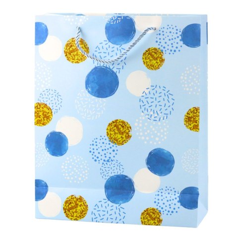 Torba Prezentowa Wzór Złote Kropki Pastelowa 32 × 26 × 10 cm Torba Prezentowa Wzór Złote Kropki Pastelowa 32 × 26 × 10 cm