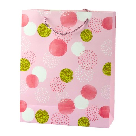 Torba Prezentowa Wzór Złote Kropki Pastelowa 32 × 26 × 10 cm Torba Prezentowa Wzór Złote Kropki Pastelowa 32 × 26 × 10 cm
