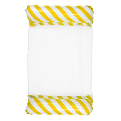 Dmuchany Hamak Wodny Materac Leżak Biało-Żółty 120x70cm Dmuchany Hamak Wodny Materac Leżak Biało-Żółty 120x70cm