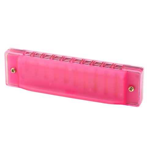 Harmonijka Ustna 10-Otworowa Dla Dzieci Początkujących Etui Różowa Harmonijka Ustna 10-Otworowa Dla Dzieci Początkujących Etui Różowa