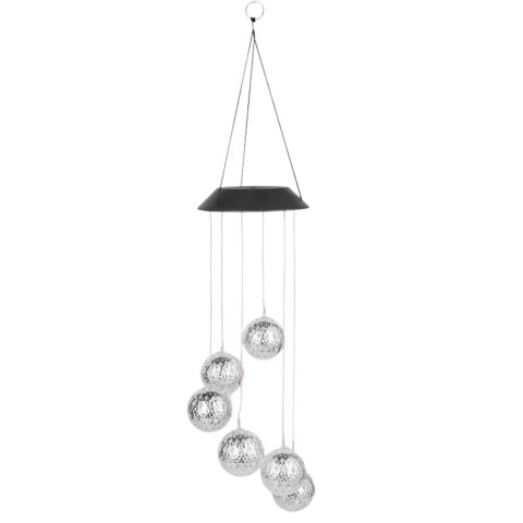 Lampki Solarne Ogrodowe LED Dzwonki Kule Marokańskie 70cm Lampki Solarne Ogrodowe LED Dzwonki Kule Marokańskie 70cm