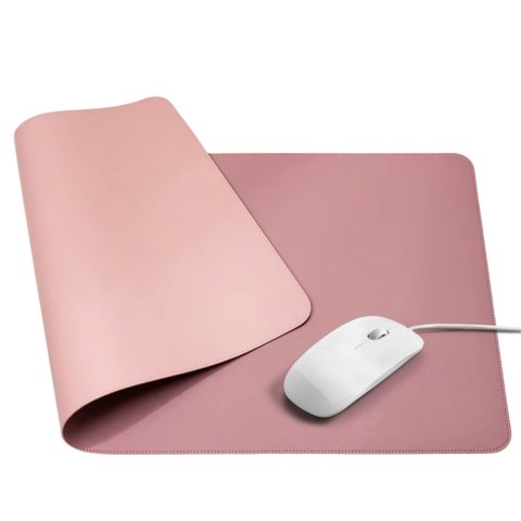 Podkładka pod Klawiaturę Mysz Na biurko Dwustronna Ekoskóra Róż 80x40 cm Podkładka pod Klawiaturę Mysz Na biurko Dwustronna Ekoskóra Róż 80x40 cm