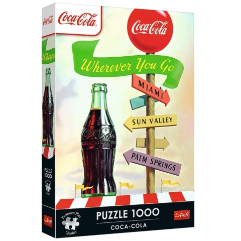 Puzzle - 1000 Premium Plus - Coca-Cola: Gdziekolwiek zmierzasz Trefl 12098
