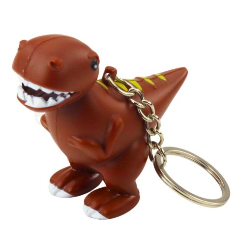 Brelok Do Kluczy Plecaka Dinozaur Latarka LED Dźwięki Mix Kolor Brelok Do Kluczy Plecaka Dinozaur Latarka LED Dźwięki Mix Kolor