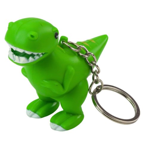 Brelok Do Kluczy Plecaka Dinozaur Latarka LED Dźwięki Mix Kolor Brelok Do Kluczy Plecaka Dinozaur Latarka LED Dźwięki Mix Kolor