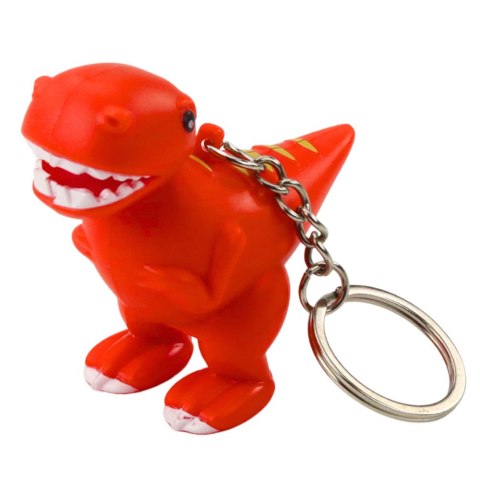 Brelok Do Kluczy Plecaka Dinozaur Latarka LED Dźwięki Mix Kolor Brelok Do Kluczy Plecaka Dinozaur Latarka LED Dźwięki Mix Kolor