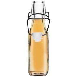 Butelka szklana kwadratowa z klipsem korkiem na oliwę alkohol syrop 0,29 l