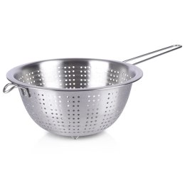 Cedzak kuchenny durszlak stalowy sitko miska ociekacz z uchwytem okrągły 24 cm