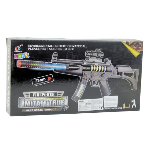 Karabin Zabawkowy Dla Dzieci Świetlno Dźwiękowy 73cm Karabin Zabawkowy Dla Dzieci Świetlno Dźwiękowy 73cm