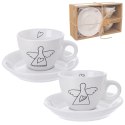Filiżanka do kawy espresso porcelanowa biała 90 ml 2 sztuki Filiżanka do kawy espresso porcelanowa biała 90 ml 2 sztuki
