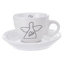 Filiżanka do kawy espresso porcelanowa biała 90 ml 2 sztuki Filiżanka do kawy espresso porcelanowa biała 90 ml 2 sztuki