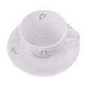 Filiżanka do kawy espresso porcelanowa biała 90 ml 2 sztuki Filiżanka do kawy espresso porcelanowa biała 90 ml 2 sztuki