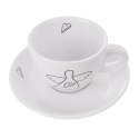 Filiżanka do kawy espresso porcelanowa biała 90 ml 2 sztuki Filiżanka do kawy espresso porcelanowa biała 90 ml 2 sztuki