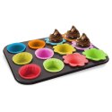 Forma do pieczenia muffinek na muffinki foremki silikonowe 12 szt Forma do pieczenia muffinek na muffinki foremki silikonowe 12 szt