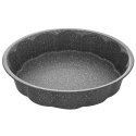 Forma do pieczenie blacha do ciasta pizzy zapiekania okrągła granitowa GRANDE 28,5 cm Forma do pieczenie blacha do ciasta pizzy zapiekania okrągła granitowa GRANDE 28,5 cm