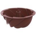 Forma silikonowa do pieczenia babki na babkę z kominem foremka kwiat 23,5 cm Forma silikonowa do pieczenia babki na babkę z kominem foremka kwiat 23,5 cm