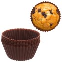 Forma silikonowa do pieczenia muffinek babeczek na muffinki silikonowa foremki 6 sztuk